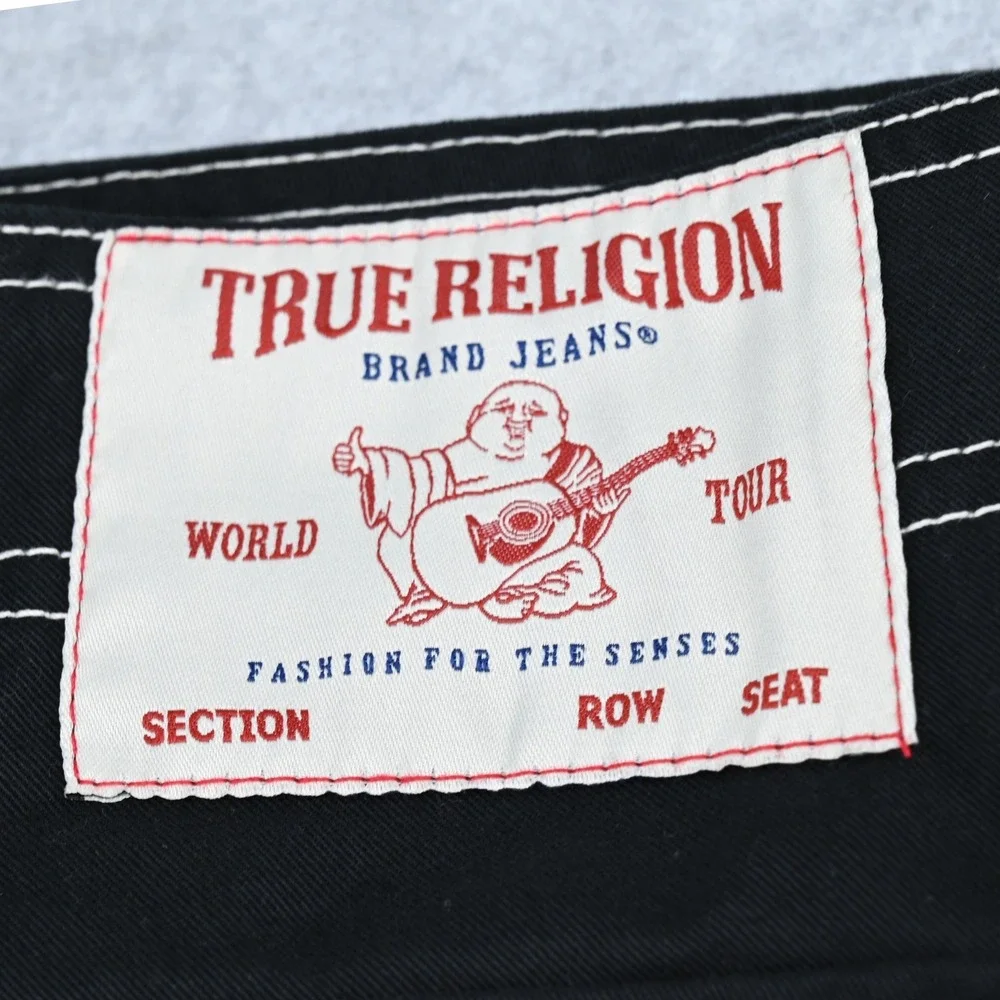 NWT True Religion 36 Black Convertible Cargo Pants Edgy Alternative Streetwear